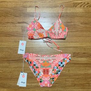 Maaji swimsuit - bralette bikini set + sublimity bottoms, “kaleidoscope,” medium